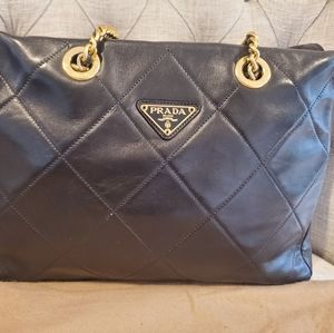 ❤❤❤Sold❤❤❤Authentic Prada leather with chain strap